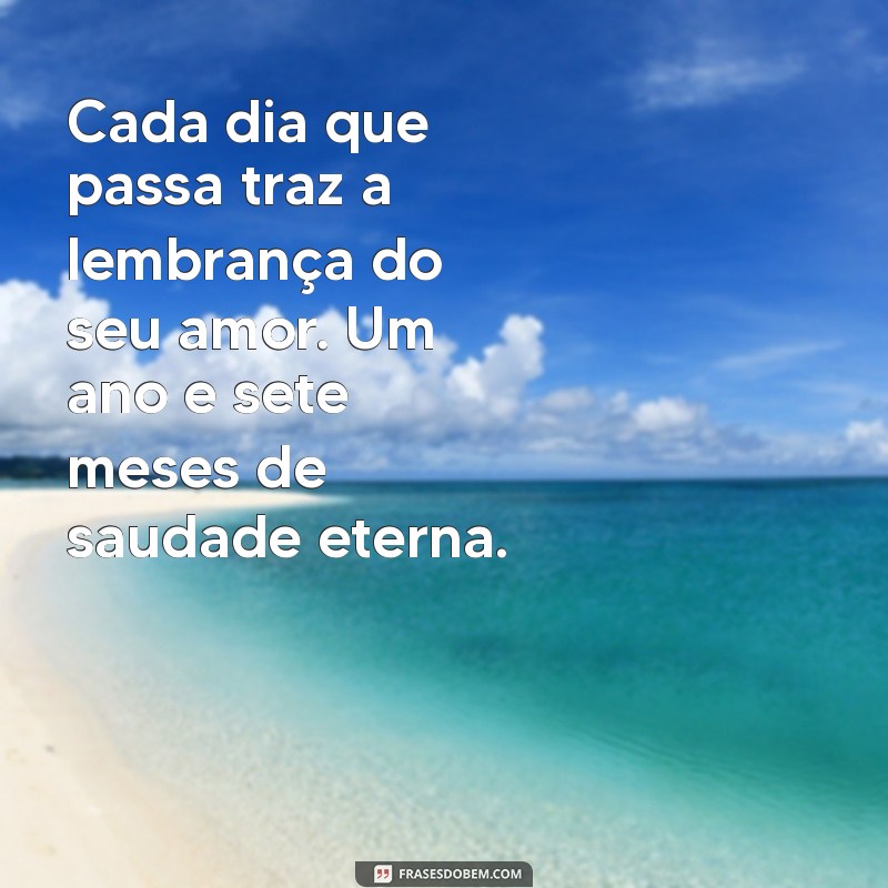 Como Lidar com a Saudade: Mensagens para Recordar 1 Ano e 7 Meses de Falecimento 