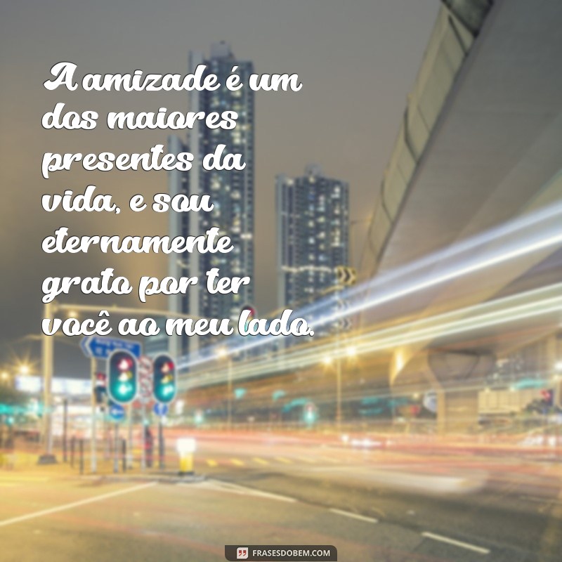 mensagem de gratidão a amiga A amizade é um dos maiores presentes da vida, e sou eternamente grato por ter você ao meu lado.