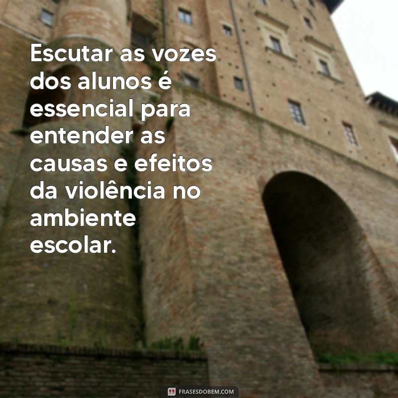 Entendendo a Violência nas Escolas: Causas, Consequências e Soluções 