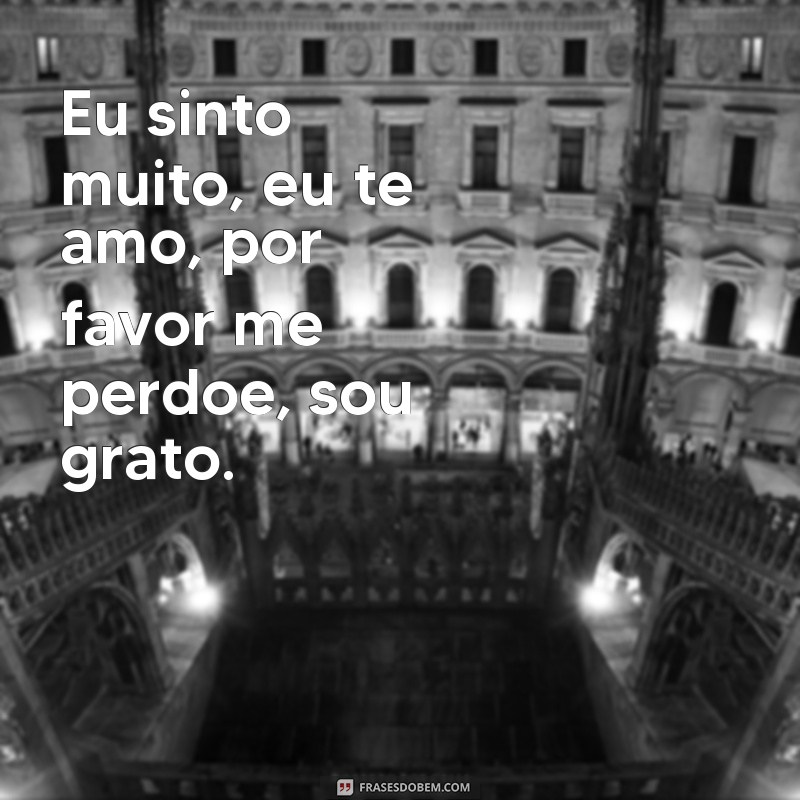 frases de hooponopono Eu sinto muito, eu te amo, por favor me perdoe, sou grato.