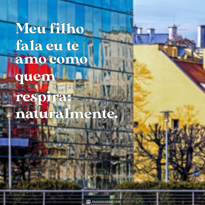 Descubra o Significado por Trás da Frase Eu Te Amo do Seu Filho 