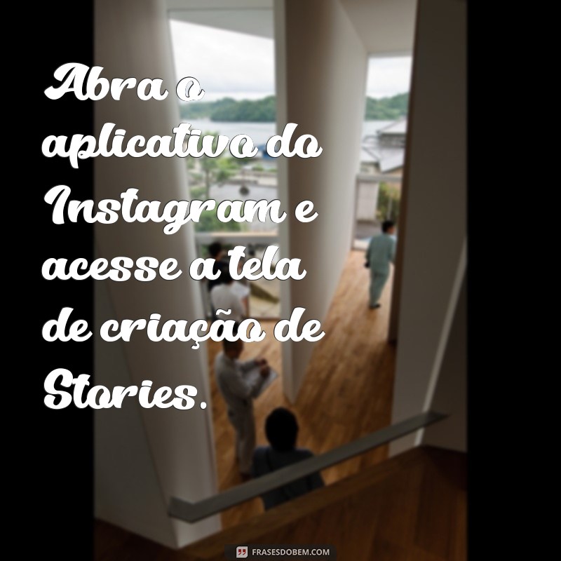 como colocar musica propria no instagram Abra o aplicativo do Instagram e acesse a tela de criação de Stories.