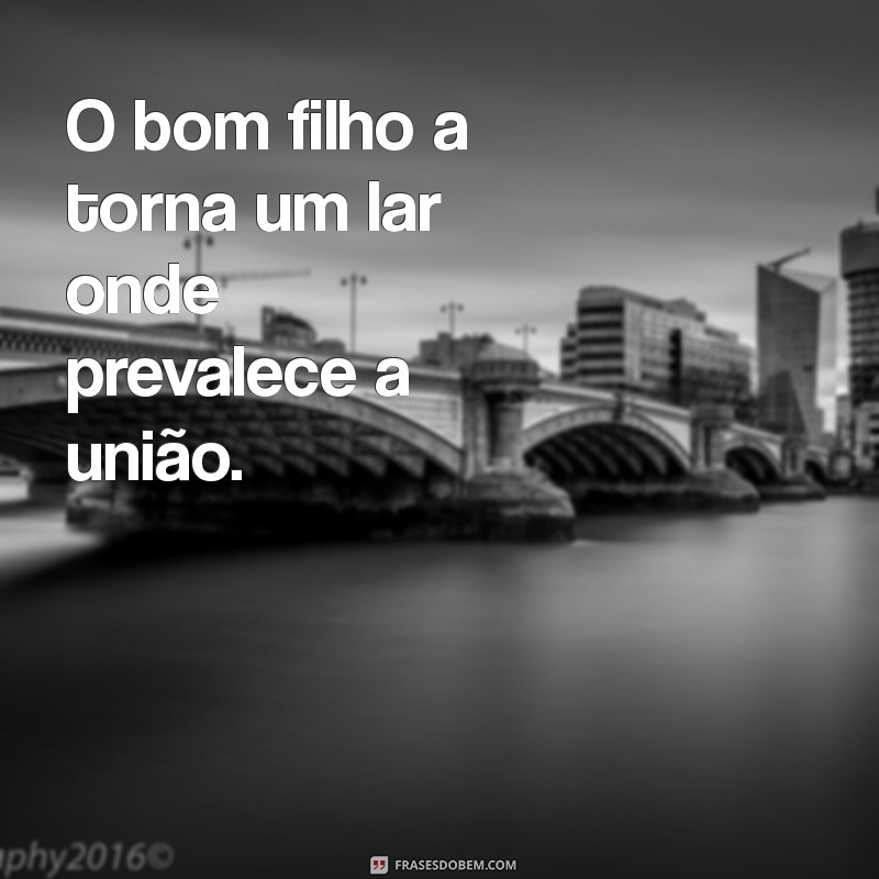 Frases Inspiradoras: O Bom Filho Sempre Torna 