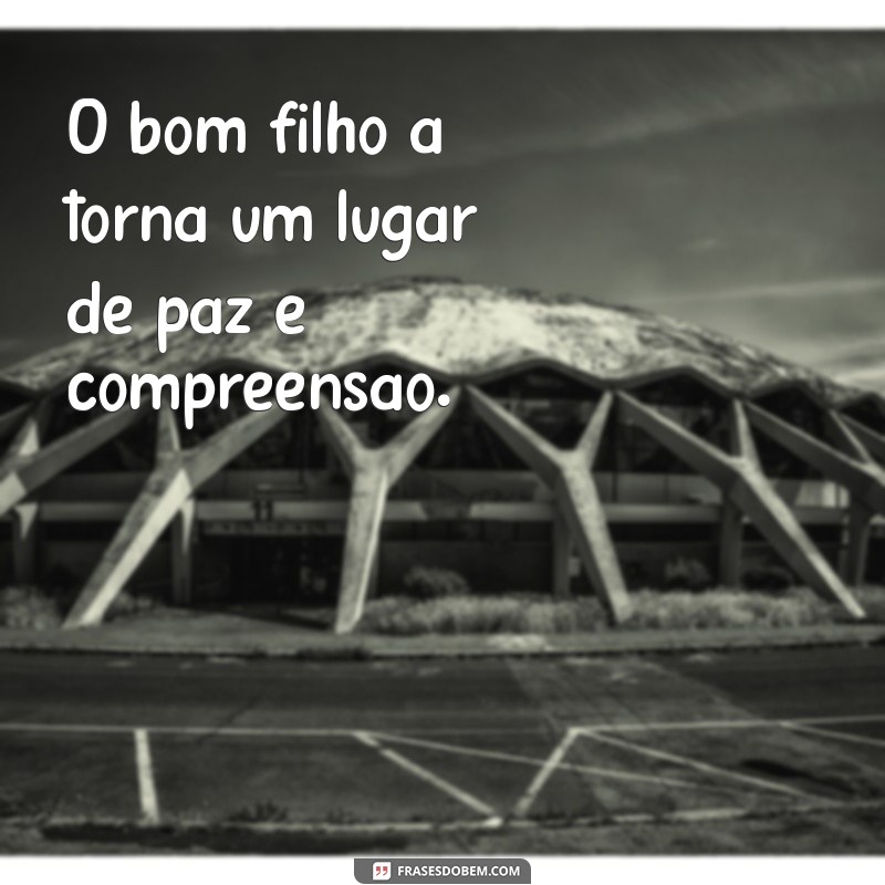 Frases Inspiradoras: O Bom Filho Sempre Torna 