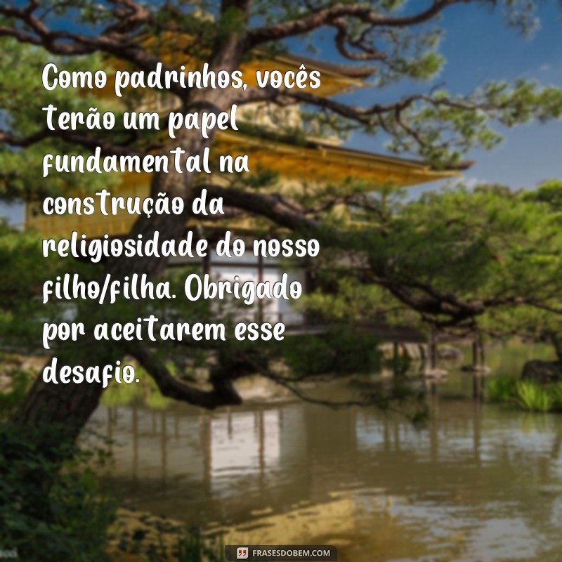 Descubra as melhores frases de batizado para emocionar seus padrinhos 