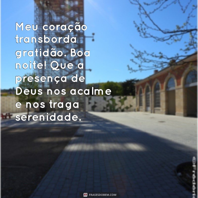 Mensagens de Boa Noite: Agradecendo a Deus por Suas Bençãos 