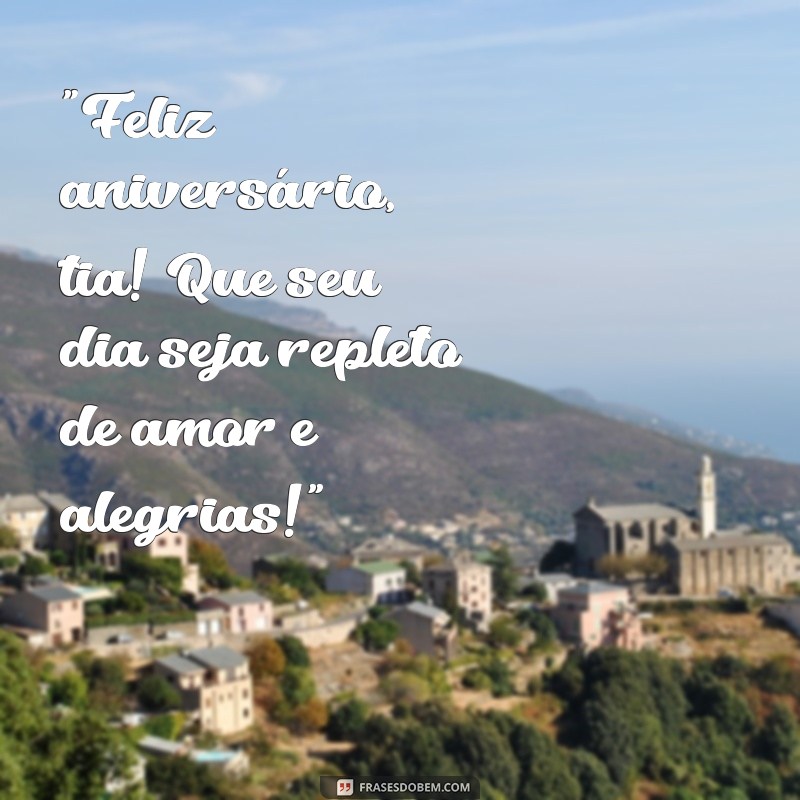 aniversário de tia 