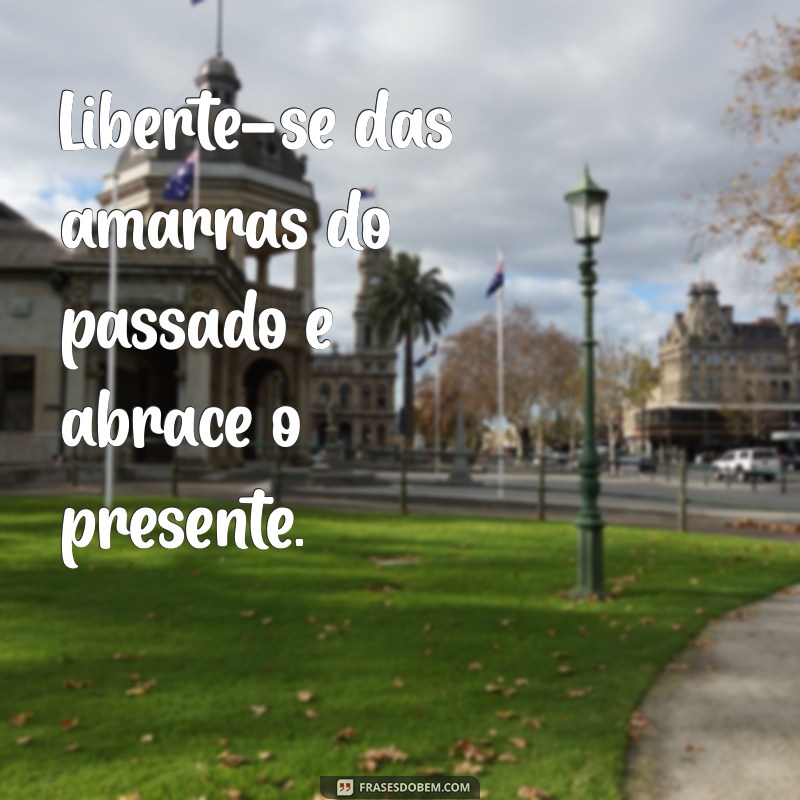 frases liberte se Liberte-se das amarras do passado e abrace o presente.