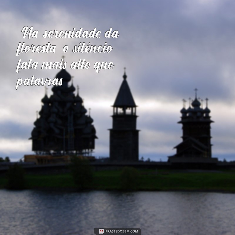 frases de descanso na natureza 