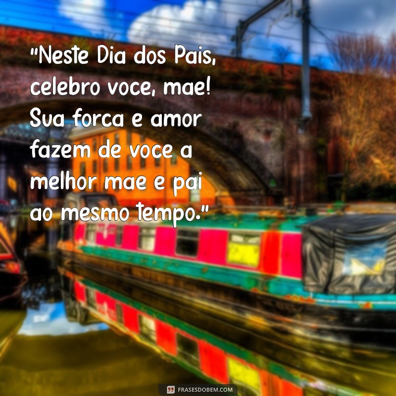 feliz dia dos pais pras maes 