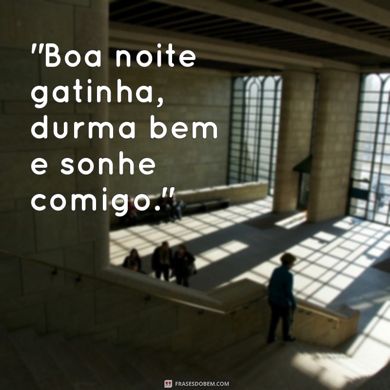 frases boa noite gatinha 