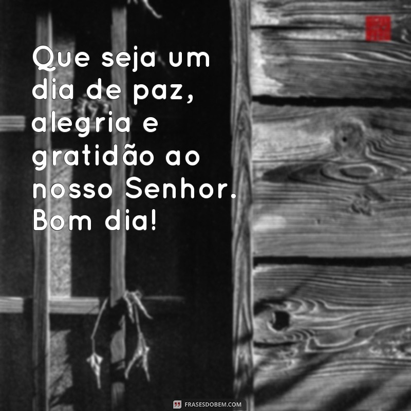 Descubra as melhores frases de bom dia para começar o dia na paz do Senhor 