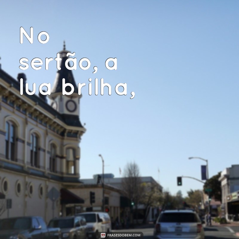 cordel nordestino com rimas No sertão, a lua brilha,