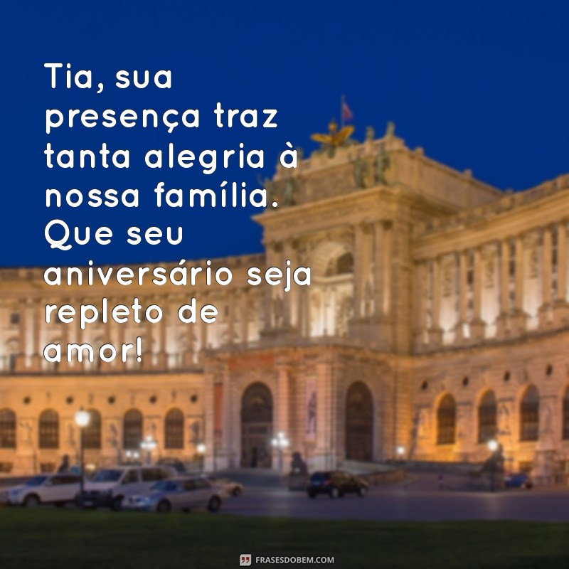 Cartões de Aniversário para Tia: Mensagens Criativas e Inspirações 