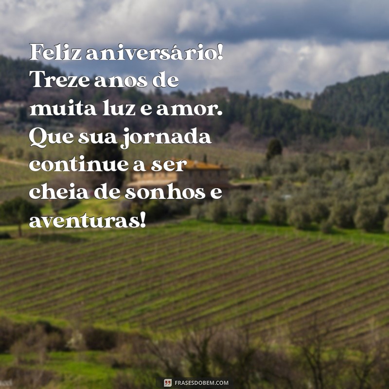 Mensagens Emocionantes de Aniversário para Seu Filho de 13 Anos 