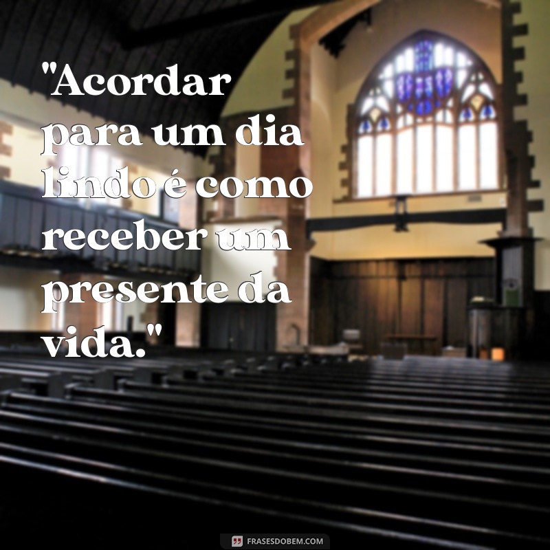 frases de dia lindo 