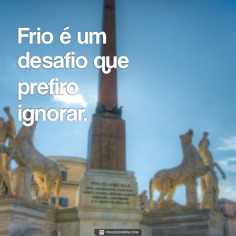 Frases Engraçadas e Reflexivas para Quem Odeia o Frio 