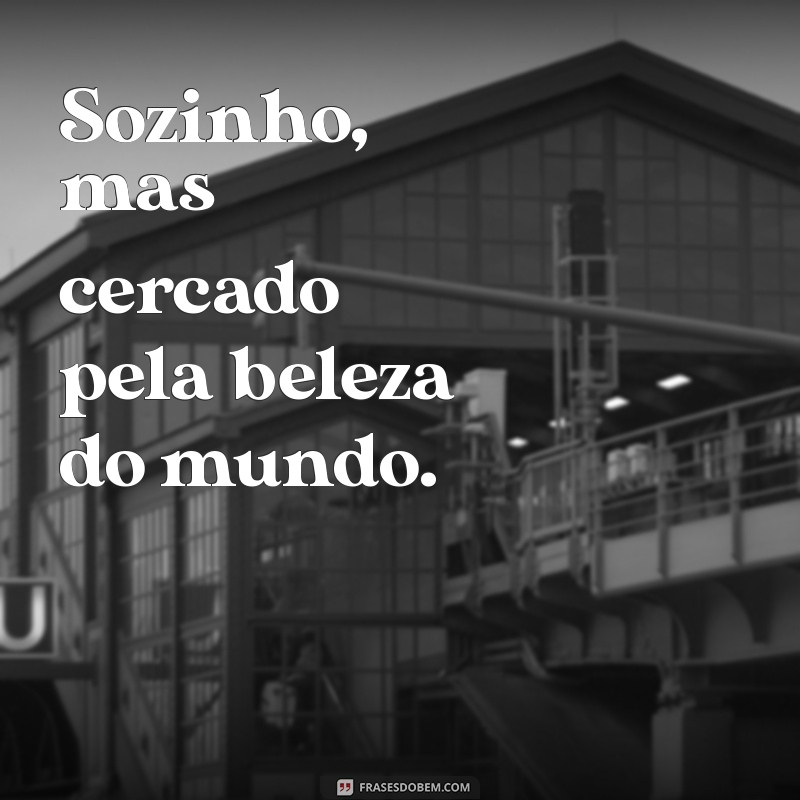 Frases Inspiradoras para Legendas de Fotos Sozinho no Instagram 