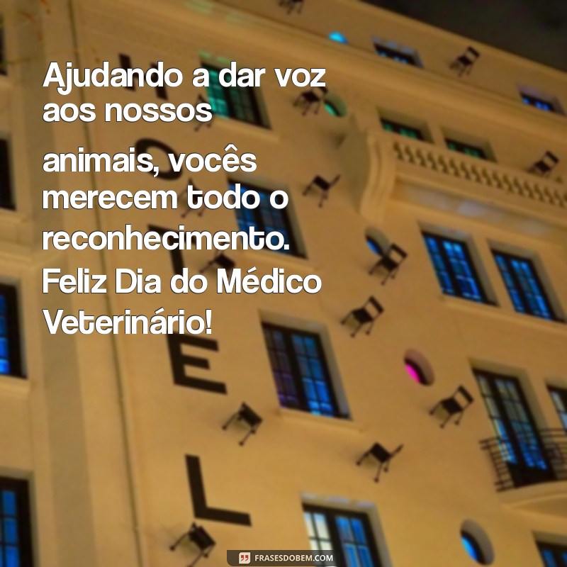 Celebrando o Dia do Médico Veterinário: Homenagens e Agradecimentos 