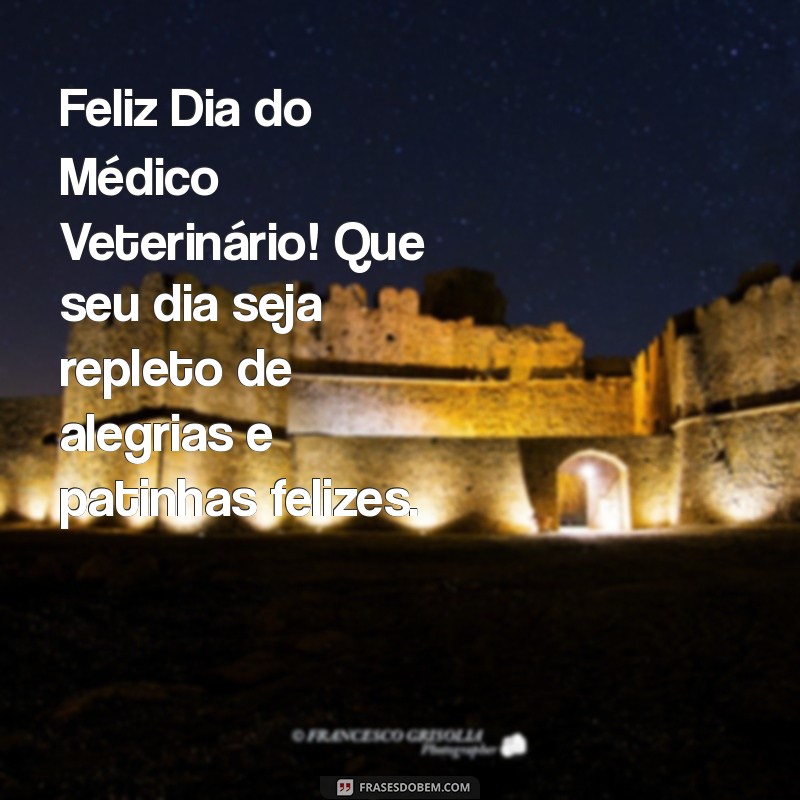 Celebrando o Dia do Médico Veterinário: Homenagens e Agradecimentos 