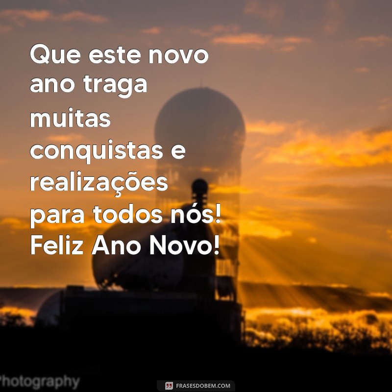 feliz ano novo para funcionarios Que este novo ano traga muitas conquistas e realizações para todos nós! Feliz Ano Novo!