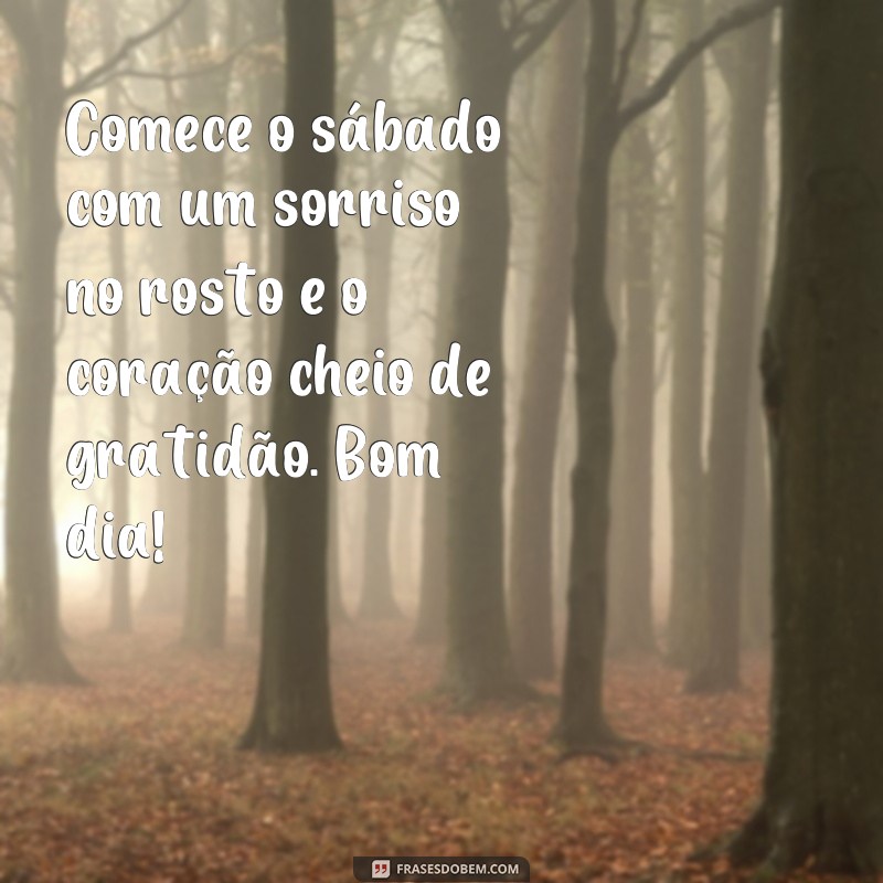 Encante seu sábado com as melhores frases de bom dia para WhatsApp 