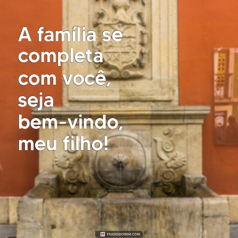 Seja Bem-Vindo, Meu Filho: Mensagens de Amor e Acolhimento para Novos Pais 