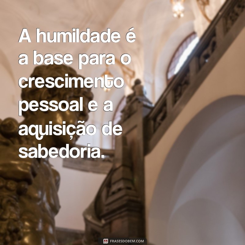 Reflexões inspiradoras: a humildade como caminho para a sabedoria 