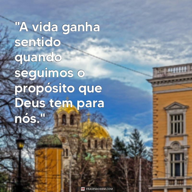 frases sobre o proposito de deus 