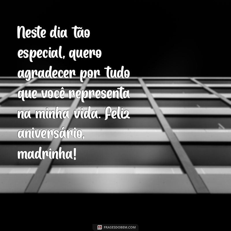 Mensagens Emocionantes para Desejar um Feliz Aniversário à Sua Madrinha 