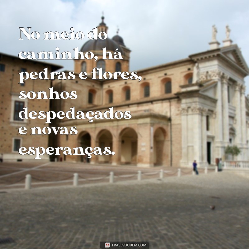 no meio do caminho carlos drummond de andrade No meio do caminho, há pedras e flores, sonhos despedaçados e novas esperanças.