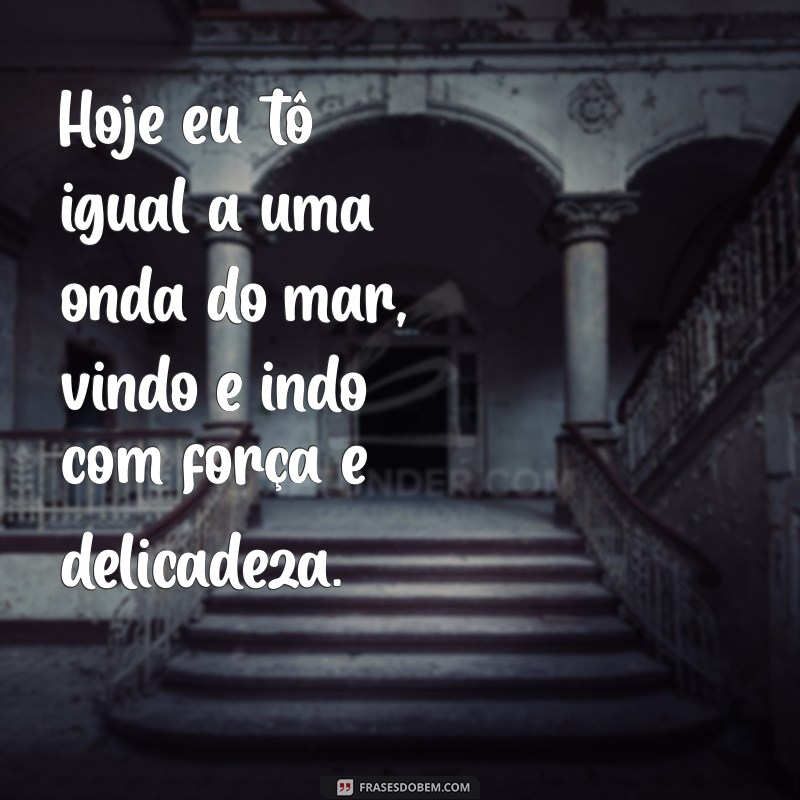 Frases Inspiradoras para Transformar Seu Dia: Hoje Estou Assim! 