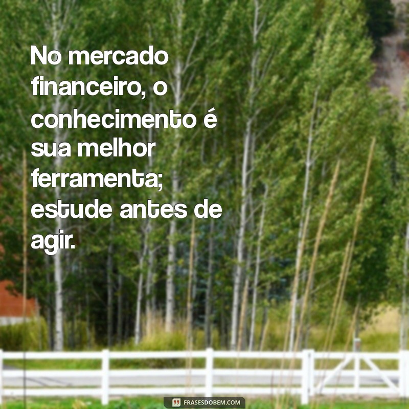 Frases Inspiradoras para Investidores: Sabedoria do Mercado Financeiro 