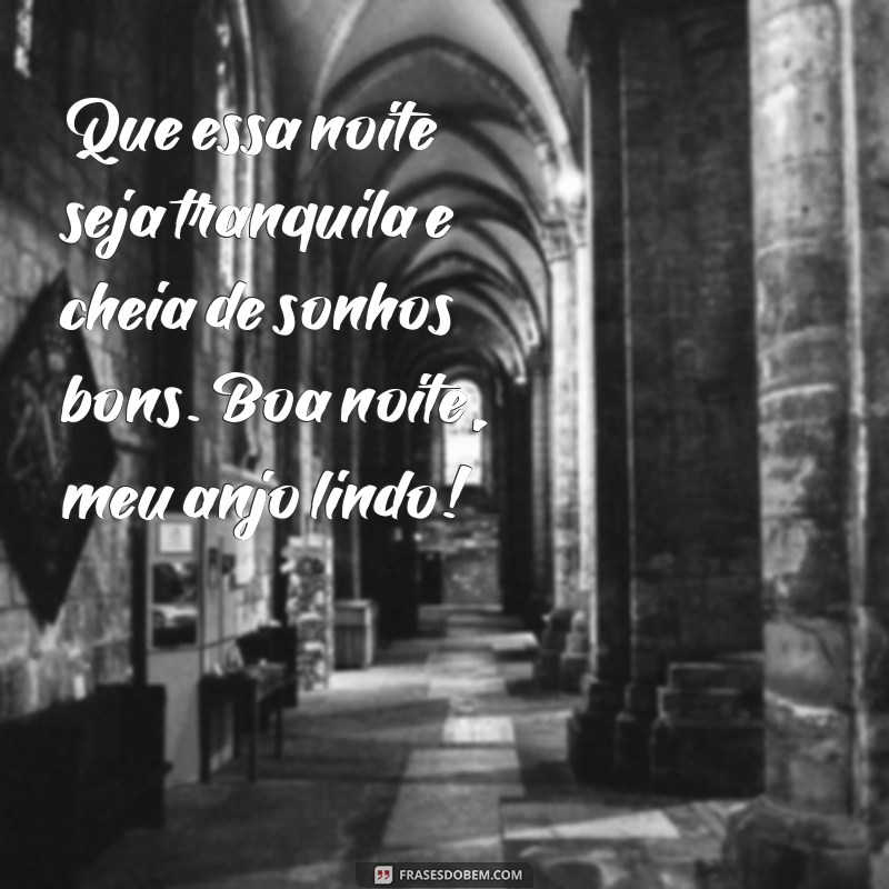 Frases de Boa Noite para Encantar Seu Anjo Lindo 