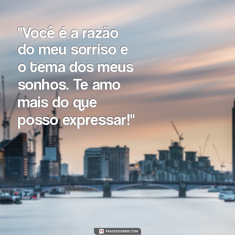 mensagem para o namorado de amor 