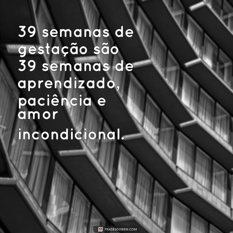 Descubra as Melhores Frases para Comemorar as 39 Semanas de Gestação! 