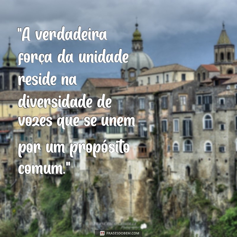 frases sobre unidade 