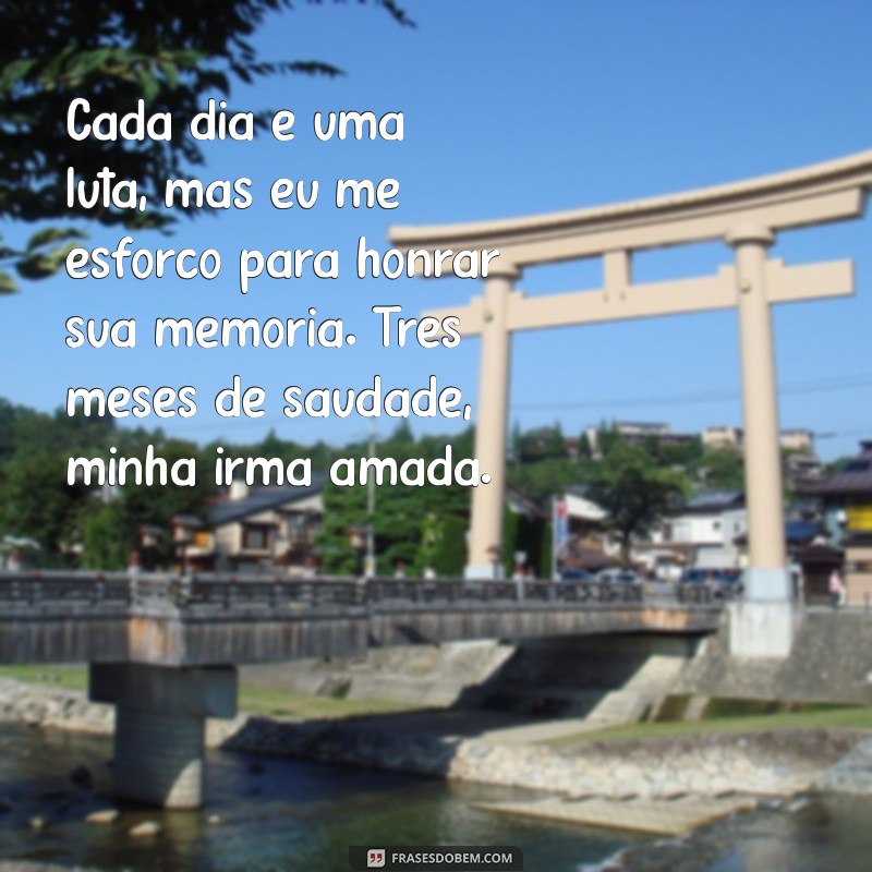 Como Lidar com a Saudade: Mensagens para Comemorar 3 Meses do Falecimento da Minha Irmã 