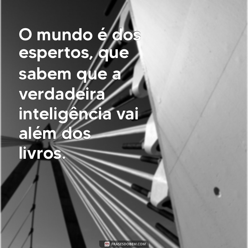 O Mundo é dos Espertos: Como a Inteligência e a Astúcia Transformam Oportunidades em Sucesso 