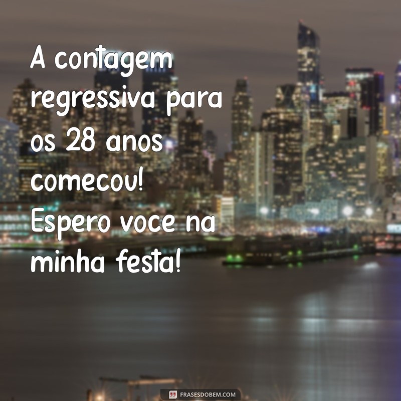 Convite de Aniversário Feminino: Ideias Criativas para Celebrar 28 Anos 