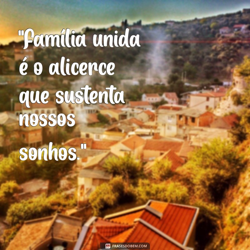 frases de família unida 