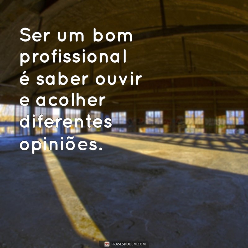 Frases Inspiradoras para se Tornar um Bom Profissional 