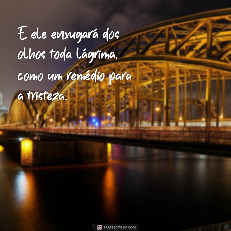 Como Encontrar Conforto nas Promessas de Esperança: E Ele Enxugará dos Olhos Toda Lágrima 