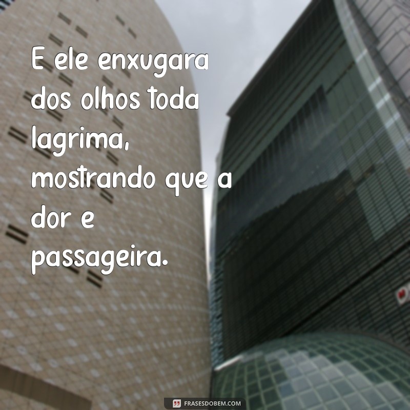 Como Encontrar Conforto nas Promessas de Esperança: E Ele Enxugará dos Olhos Toda Lágrima 