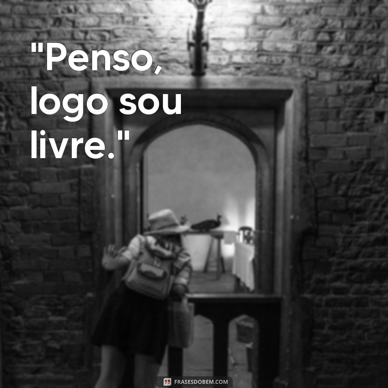 penso logo existo autor 