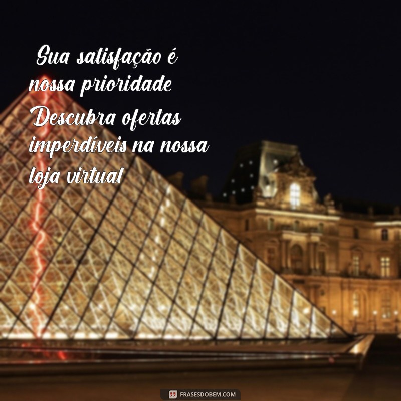 frases para loja virtual 