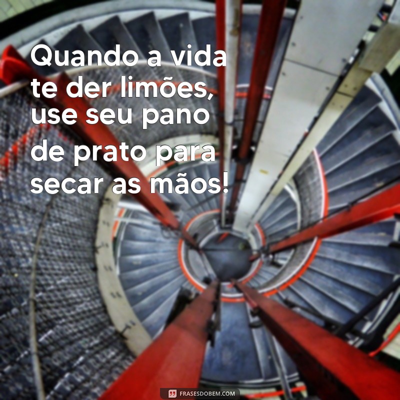 Divirta-se na cozinha com estas frases engraçadas para estampar em seu pano de prato! 