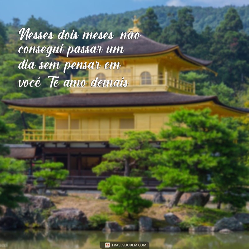 Descubra as melhores frases para celebrar 2 meses de namoro! 