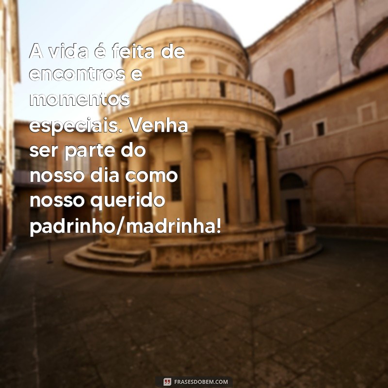 Convite Criativo para Padrinhos de Casamento Civil: Mensagens que Encantam 