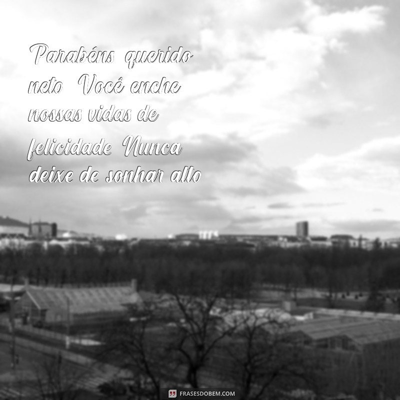 Mensagens Emocionantes de Parabéns para Neto: Celebre com Amor e Alegria! 